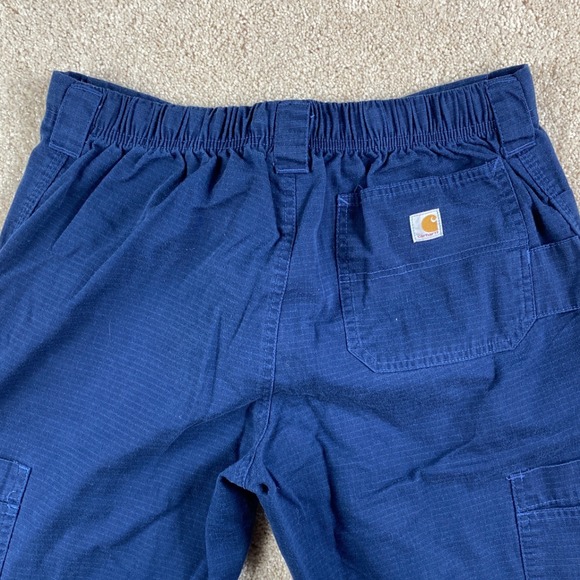 Carhartt Men's Navy‎ Blue Cargo Pants Size S Regular Fit Cotton Blend Workwear - Picture 8 of 8